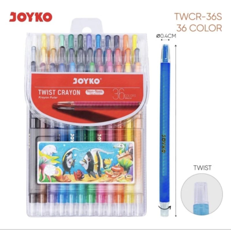 

Twist Crayon Joyko 36 warna TWCR-36S (1set)