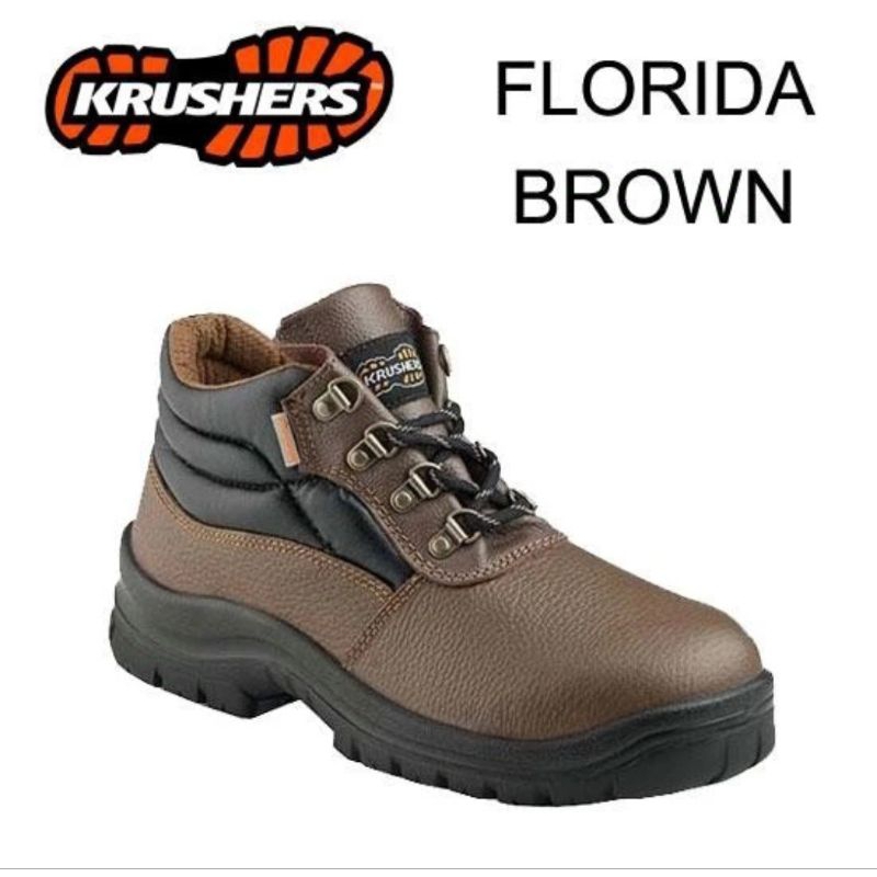 Sepatu Safety Krusher Florida Brown Original