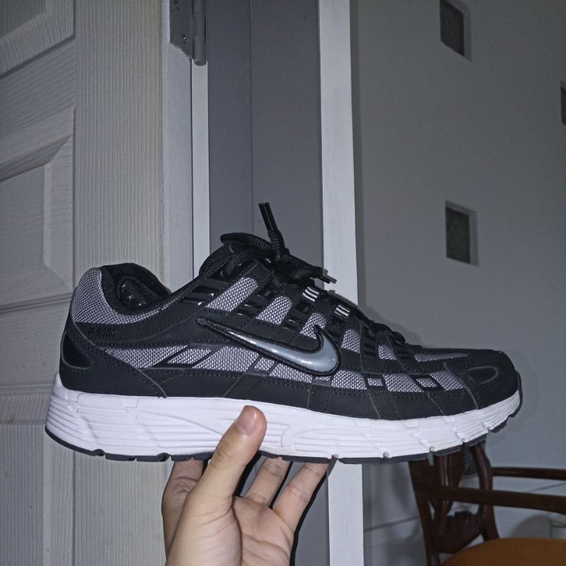 nike P-6000 black cool grey 100%ori second like new banget