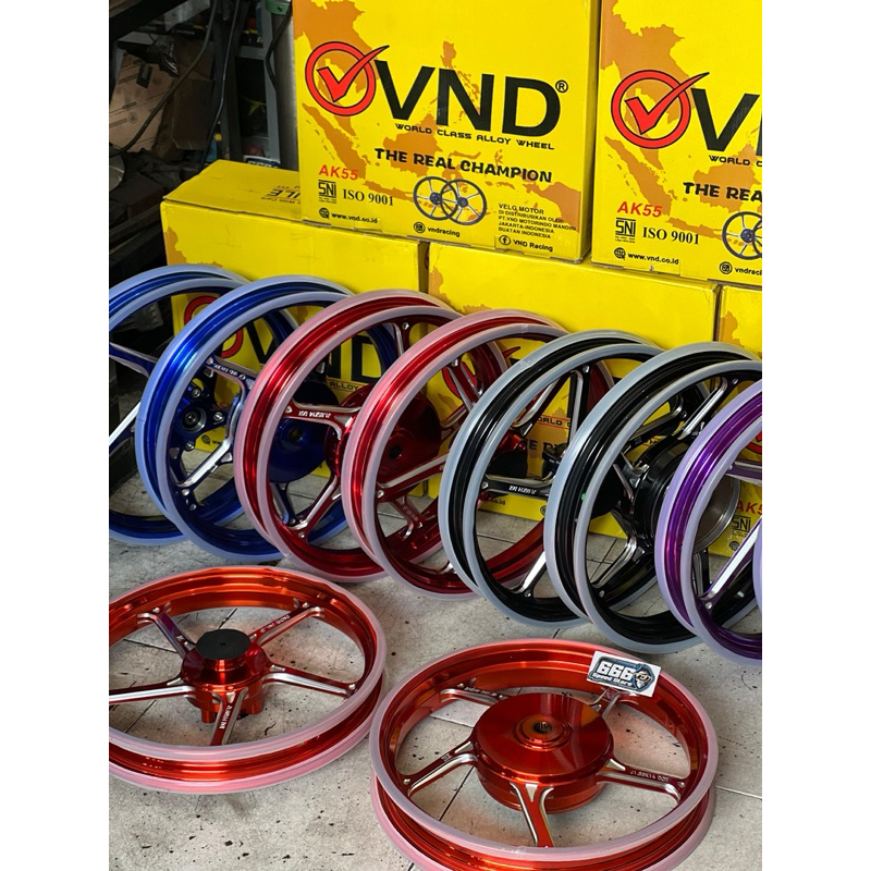 VELG VND MIO AK55 RING 14 uk 160 185 MERAH BIRU UNGU HITAM ORANGE