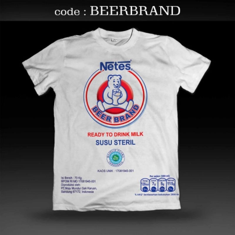 kaos / t-shirt plesetan beerBrand
