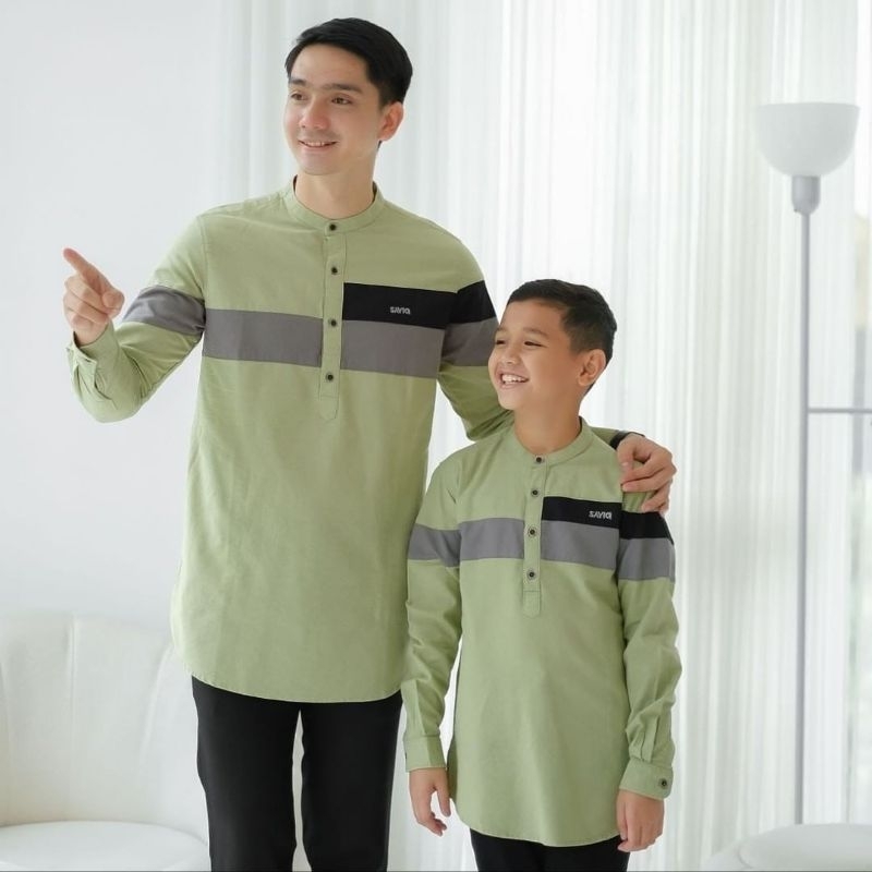 Baju Muslim Anak Kurta Lengan Panjang Saviq SVQ107