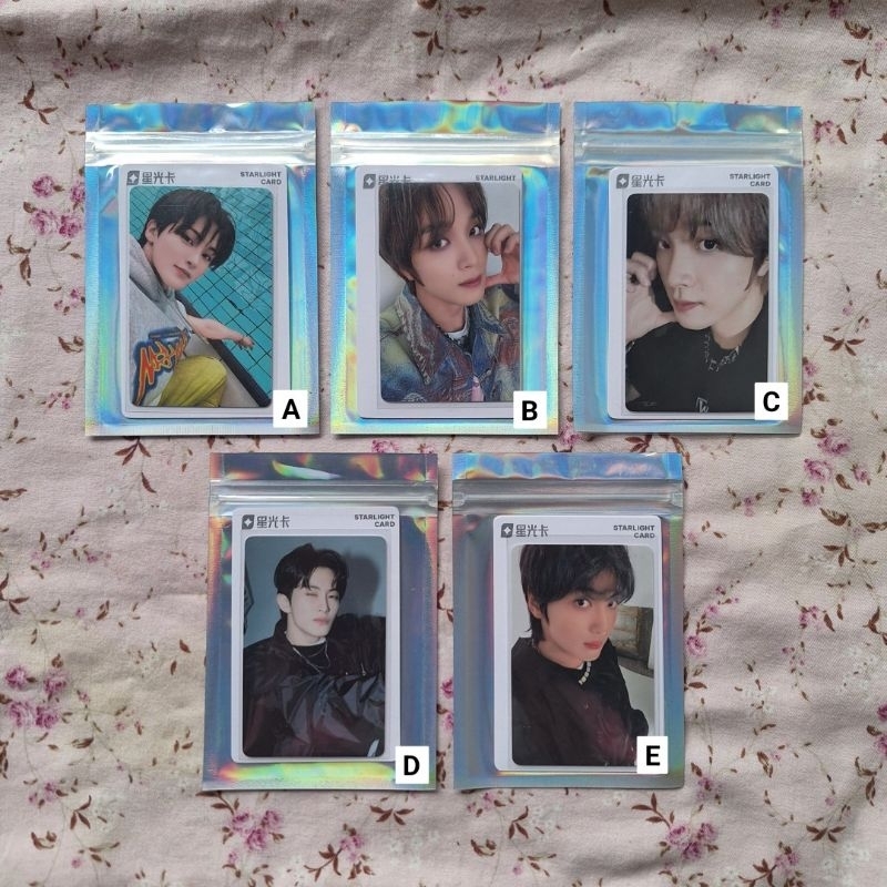 OFFICIAL photocard qq music starlight card walk nct 127 dream haechan mark kolam renang, tags jeno g