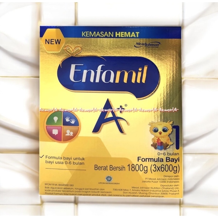 Enfamil A+ Susu Formula Baby 0-6 Bulan 1800gr Susu Enfamil Plus Enfa Mil