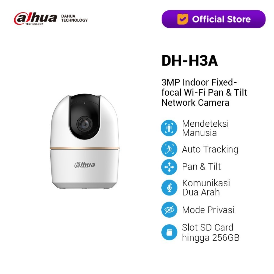 DAHUA DH-H3A 3MP IP Camera Indoor Cctv Wireless