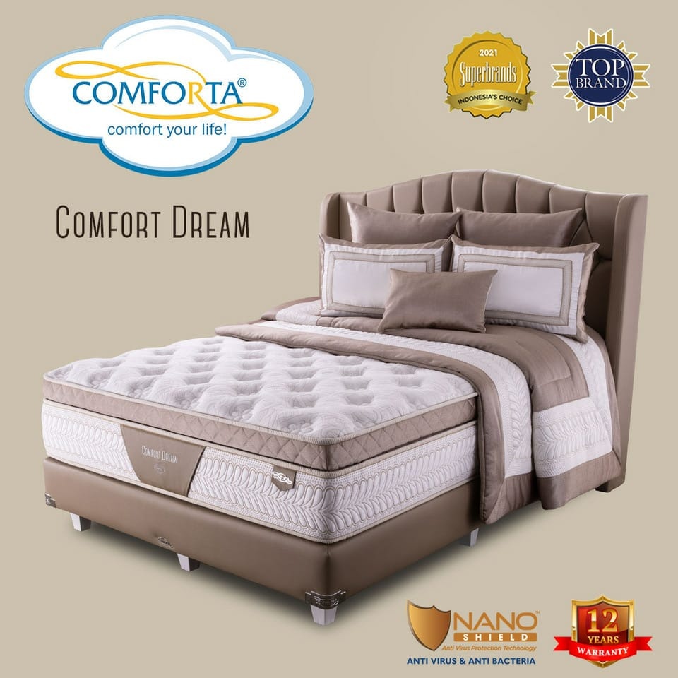 Springbed 180x200 COMFORTA DREAM kasur LATEX Premium