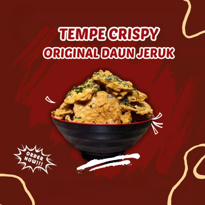 

Tempe Crispy Cemilan Extra Pedas Gurih Daun Jeruk Berat 300gram