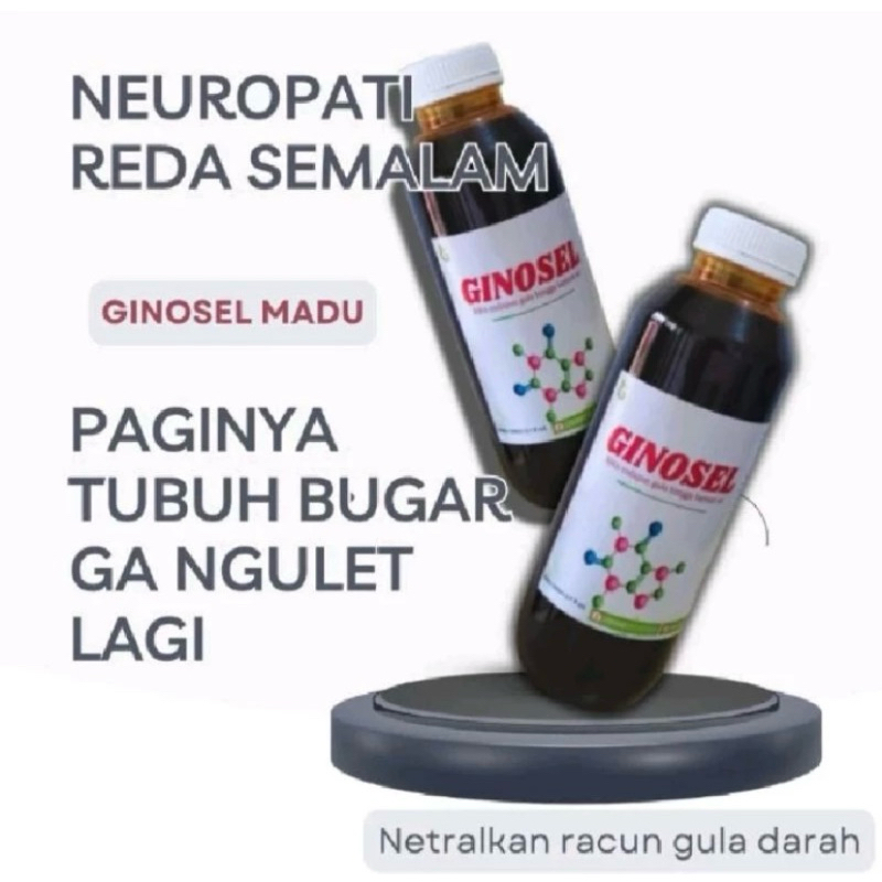 

GINOSEL 500ML (2 BOTOL) ATASI KEBAS KESEMUTAN NYERI NEUROPATI