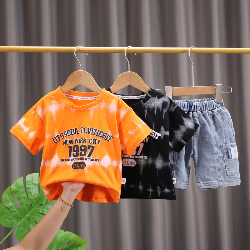 SETELAN BAJU ANAK LAKI LAKI / COD SETELAN BAJU ANAK LAKI LAKI KEKINIAN / SET PAKAIAN TIE DYE ANAK LA