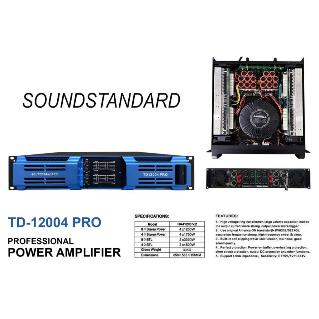 Power Amplifier SOUNDSTANDARD TD12004PRO | TD 12004PRO | TD 12004 PRO