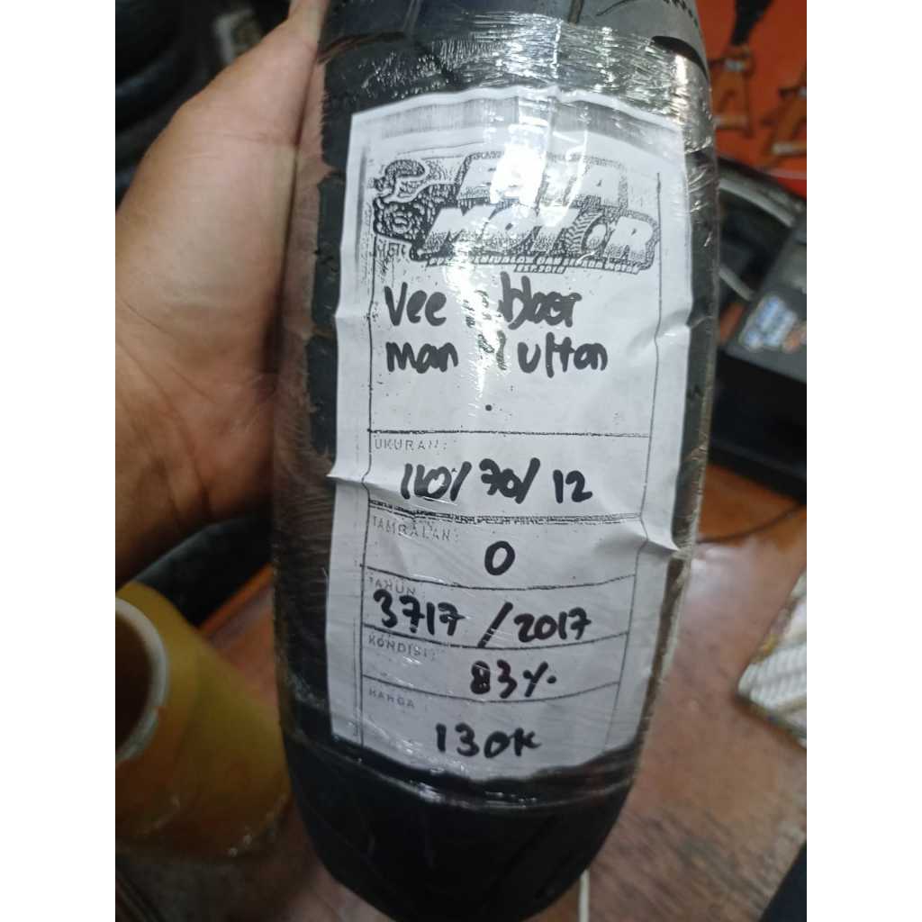 BAN COPOTAN VEE RUBBER RING 12 UKURAN 110 70 12 VESPA KODE3717