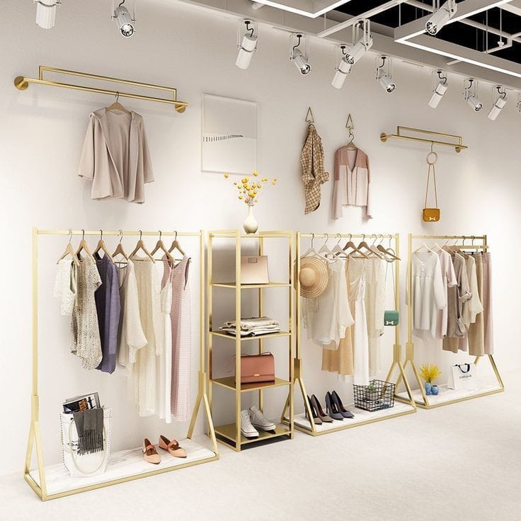 Rak Display Butik ISI 6 Rak Baju Rak Susun|Terima Custome|Rak Baju