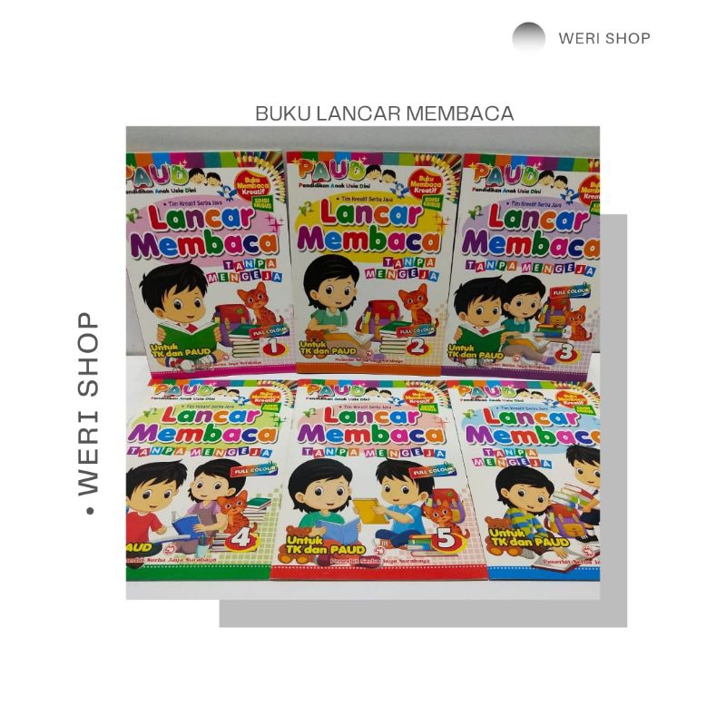 

BUKU LANCAR MEMBACA ANAK / BUKU CEPAT PINTAR MEMBACA JILID RANDOM (PCS)