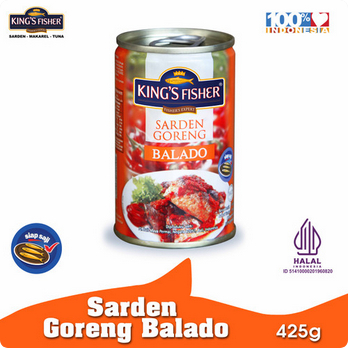 

King'sFisher Sarden Sardines Balado Kaleng