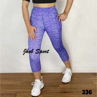 LEGGING KANTONG PENDEK MOTIF/LEGGING SPORT WANITA/LEGGING SENAM WANITA/LEGGING PENDEK WANITA
