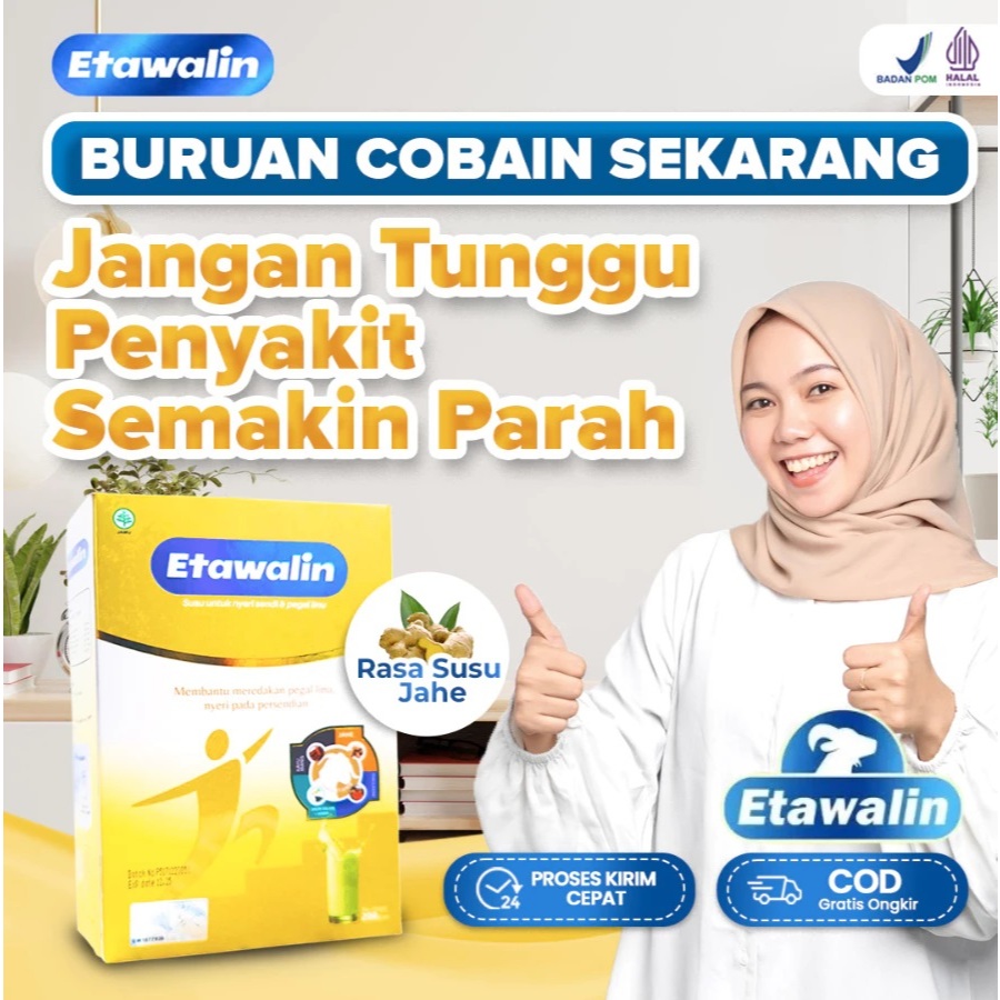 

Etawalin Original Bantu Atasi Nyeri Pinggang Sendi Lutut Rematik Asam Urat Osteoporosis