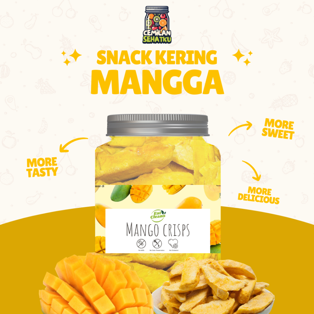 

Freeze Dried Mango - Snack Keripik Buah Mangga Manggo - Mango Kering Crispy Freeze - Dried Camilan Food Snack - Freeze Dried Fruit Mango Slice - Mangga Kering Iris - Cemilan Sehat Diet Mangga Beku - Snack Mangga Freeze Dried