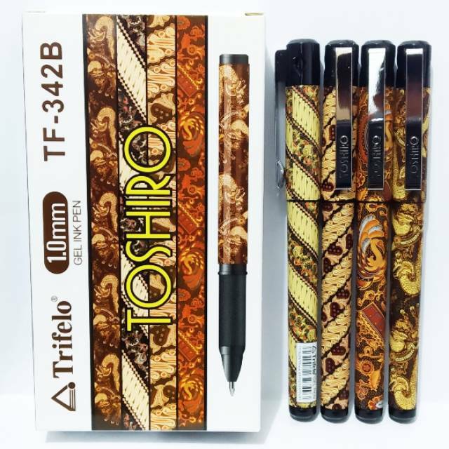 

Pulpen Gel Sign Pen Batik Trifelo Toshiro TF-342B - Pulpen tinta tebal 1,0mm - Satuan
