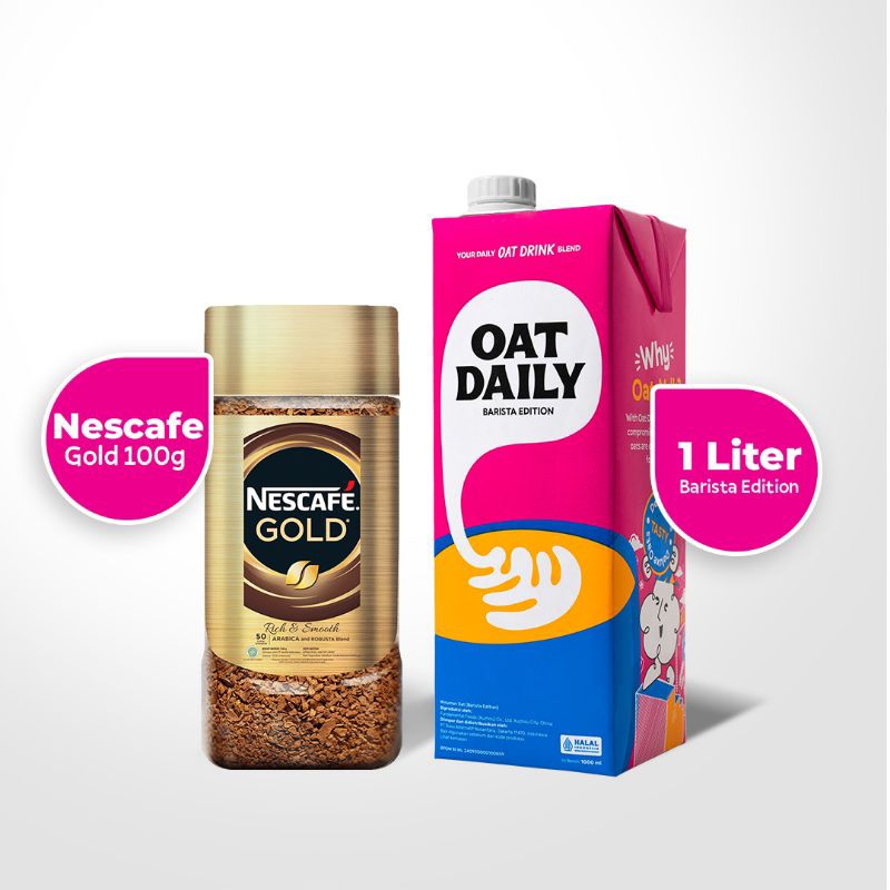 

BUNDLING OAT DAILY Barista Edition x Nescafè Gold 100g