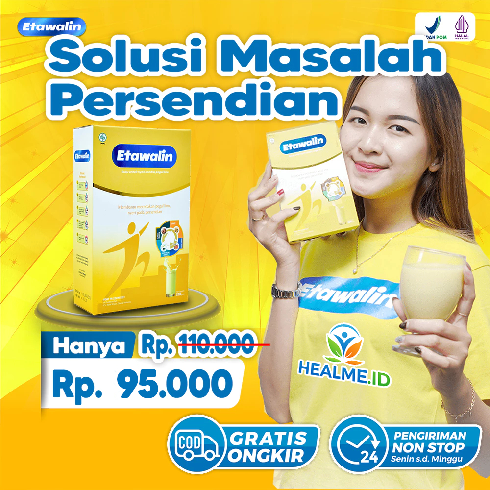 

- Susu Herbal Asam Urat - Rematik - Nyeri Tulang Dan Sendi - Syaraf Kejepit Susu Kambing Etawalin Resmi BPOM Dan Halal MUI 100% Original Alami Tanpa Efek Samping - Healme.id