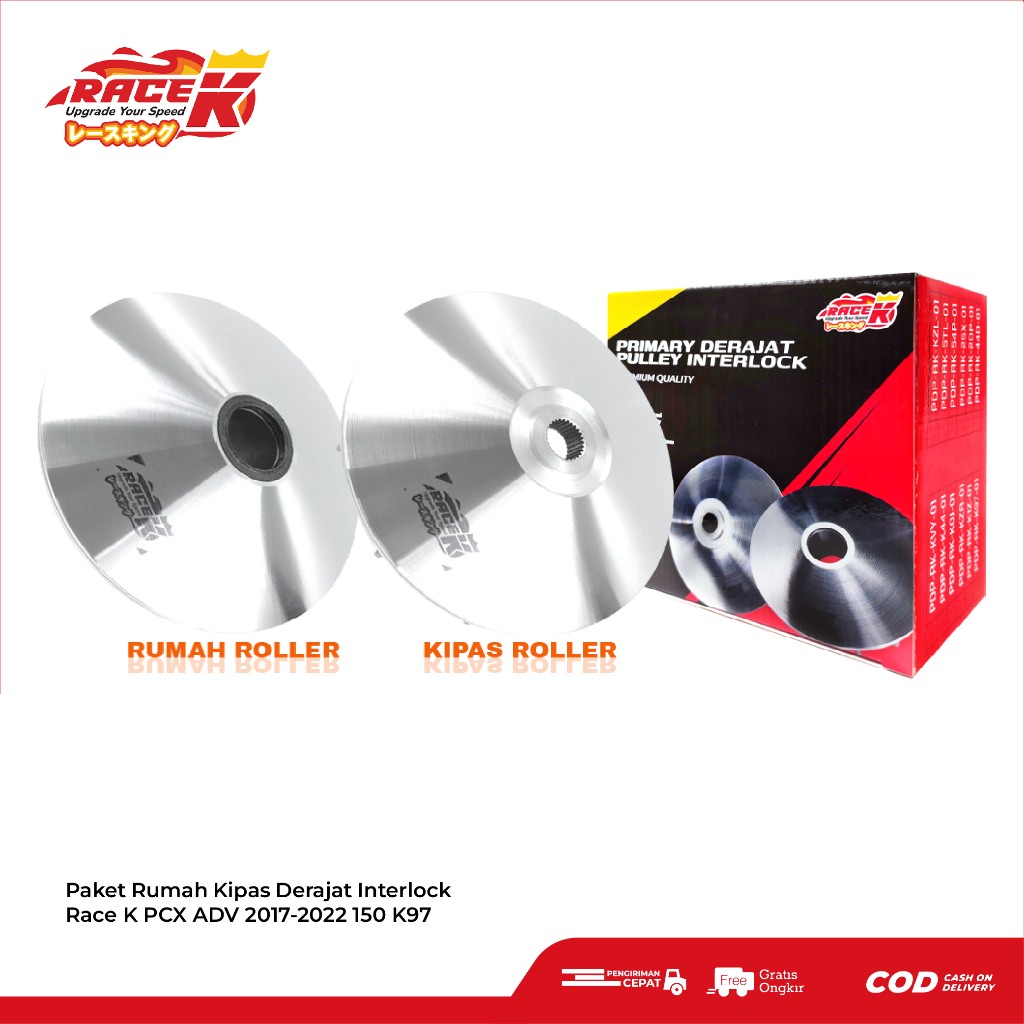 Race K Rumah Roller Pulley Bubut Custom 13,8 13,5 14 ADV PCX 150 Interlock Paket 150 cc PDP-RK-K97-0