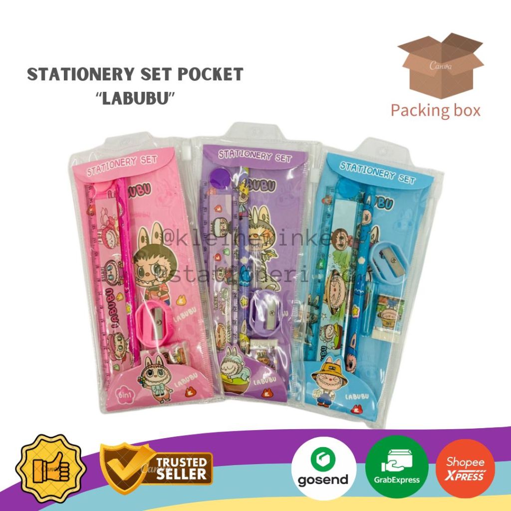 

Stationery Set Pocket/ALat Tulis Set Pocket Labubu