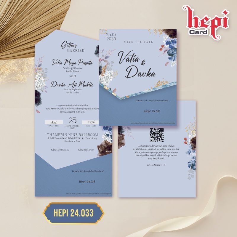 Blangko undangan pernikahan Kertas Undangan Pernikahan Terbaru Hepi 24.033 Sudah Free File Setting C