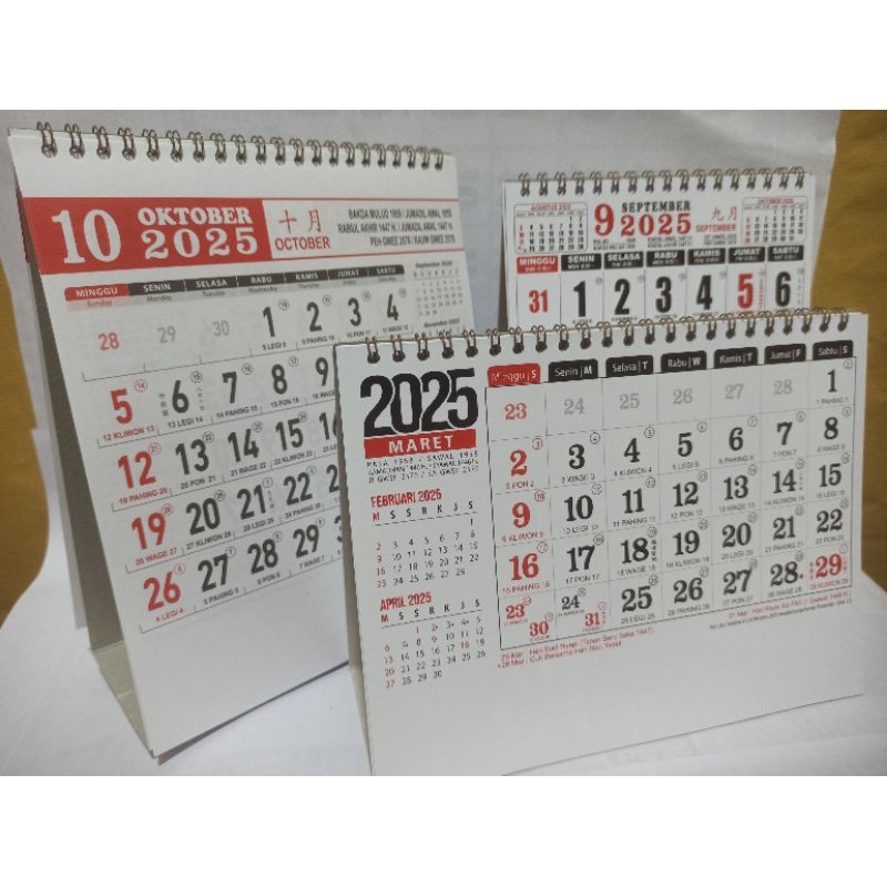 

kalender meja jumbo angka besar 2025