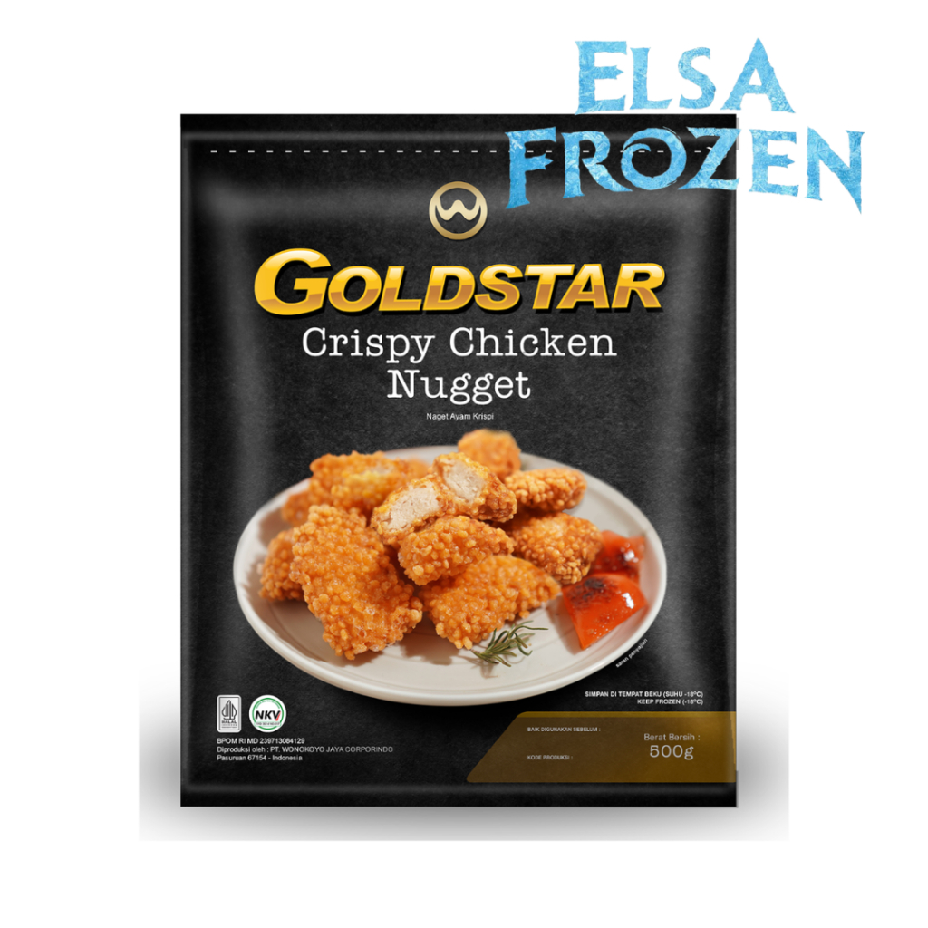 

GOLDSTAR CRISPY CHICKEN NUGGET 500GR NAGET AYAM KRISPI