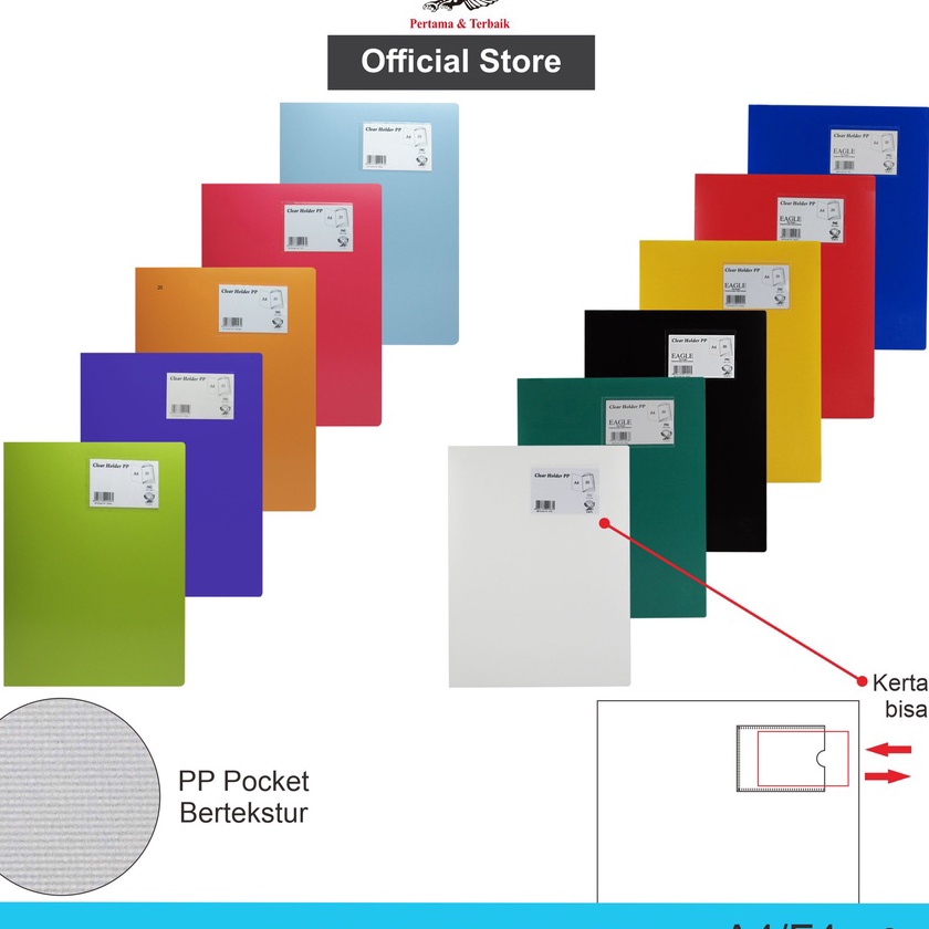

KF7 Dokumen Keeper Clear Holder Document Keeper Display Book EAGLE A4 F4 2 Pocket Map File