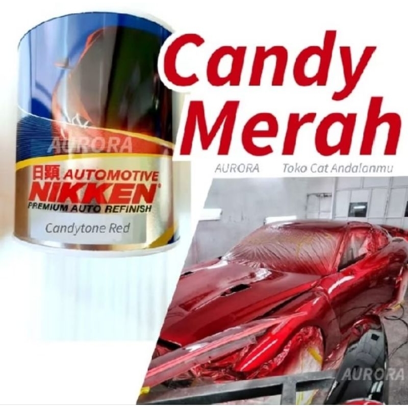Cat Candytone Red Nikken/Cat Candy Merah Nikken