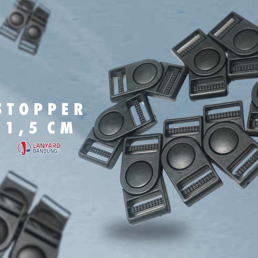 

Beli stopper tali id card cantelan ukuran 2cm dan 15c isi 12pcs stoper aksesoris tali