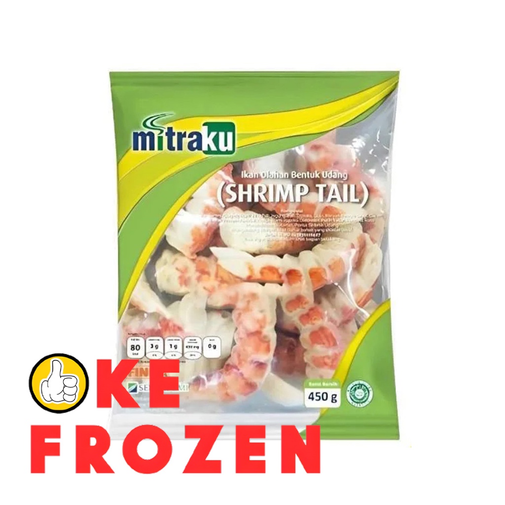 

MITRAKU SHRIMP TAIL 450GR / IKAN OLAHAN BENTUK UDANG