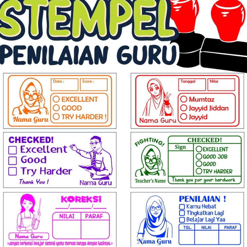 

Bonuskan Stempel Nilai Guru Penilaian si Checked Reward Siswa Murid Sekolah