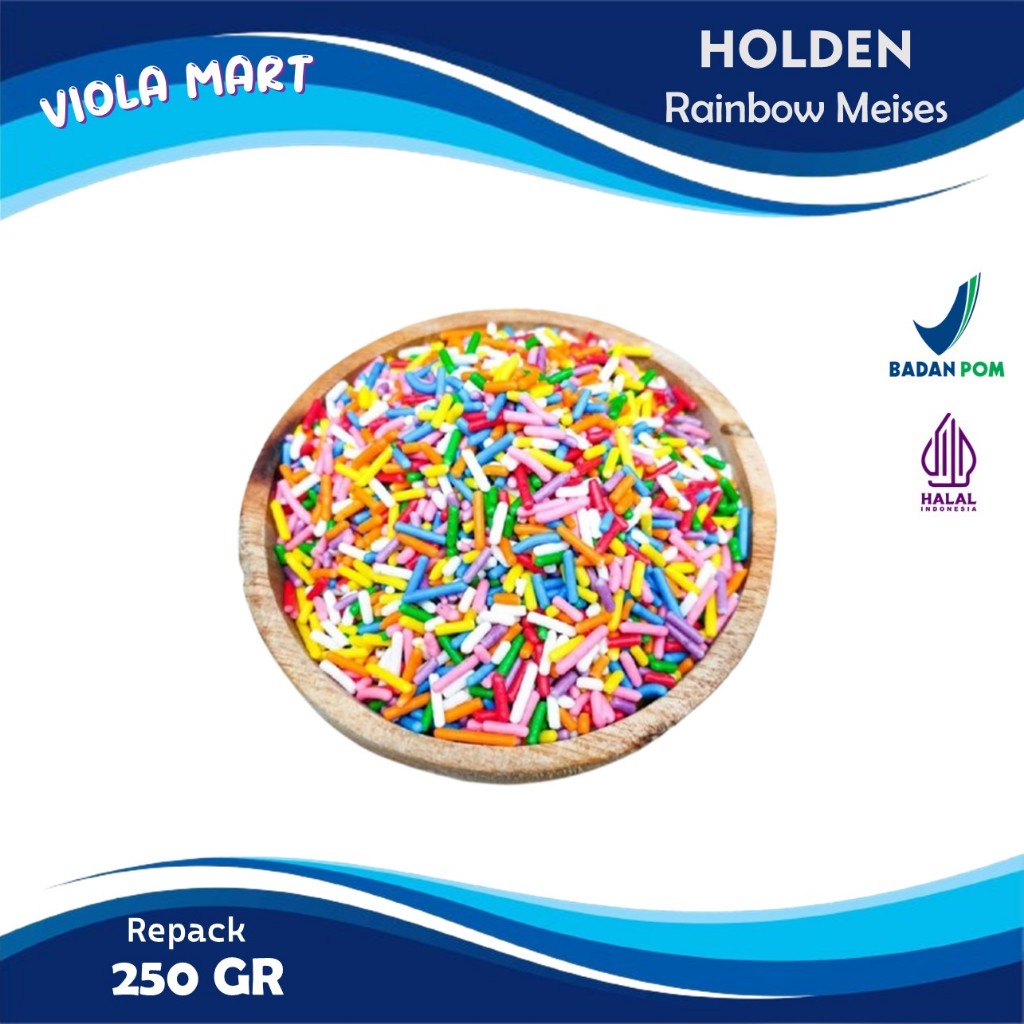 

Rainbow Meises HOLDEN 250gr / Meses Warna Warni GOOD QUALITY {Tersedia Harga Grosir}