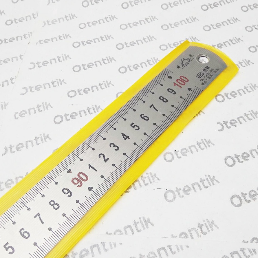 

Hemat PENGGARIS BESI 1 CM 1 MM 1 METER STEEL RULER 4 INCH