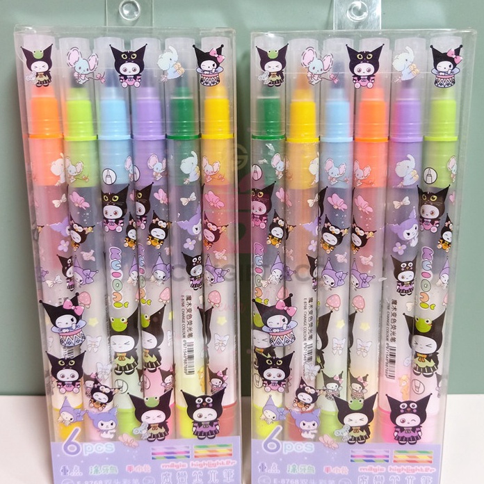 

FG2 6PCS STABILO 6 WARNA KUROMI HHLTHER MOTIF KUROMI
