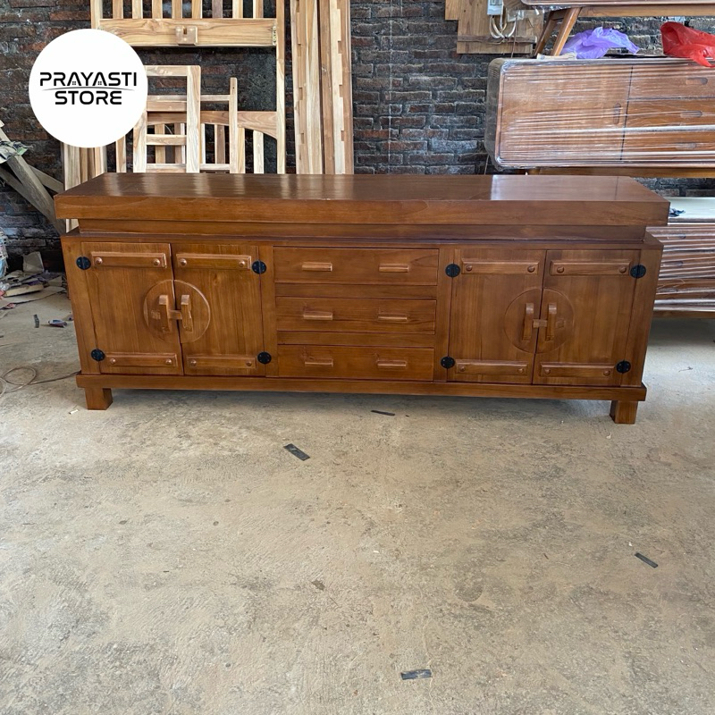 Bufet minimalis jati Bufet tv modern klasik kayu jati Bufet ruang tamu minimalis jati