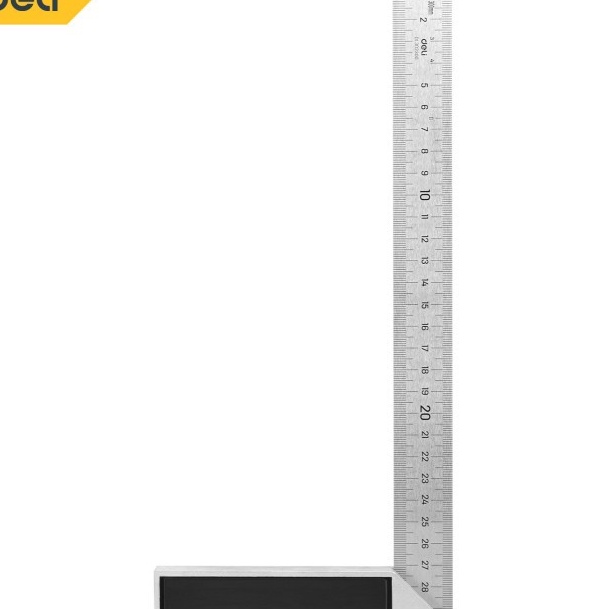 

KF7 Deli Penggaris Siku L Steel Angle Ruler Mistar Garisan Siku EDL32XX