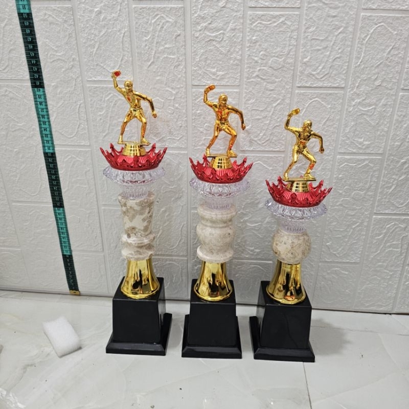 1 set trophy piala mahkota marmer tenis meja pingpong