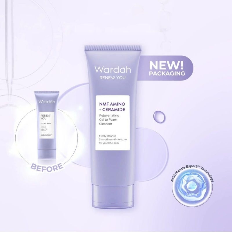 Wardah Renew You facial wash 100ml / pembersih wajah