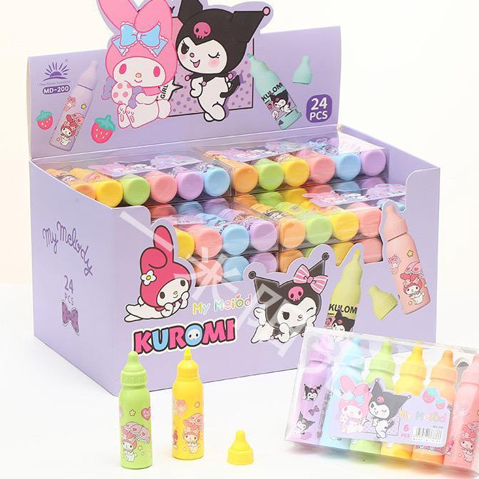 

FG2 6PCS HHLHTER STABILO SET KARAKTER WARNA WARNI SET HHLHTER PENANDA WARNA LUCU