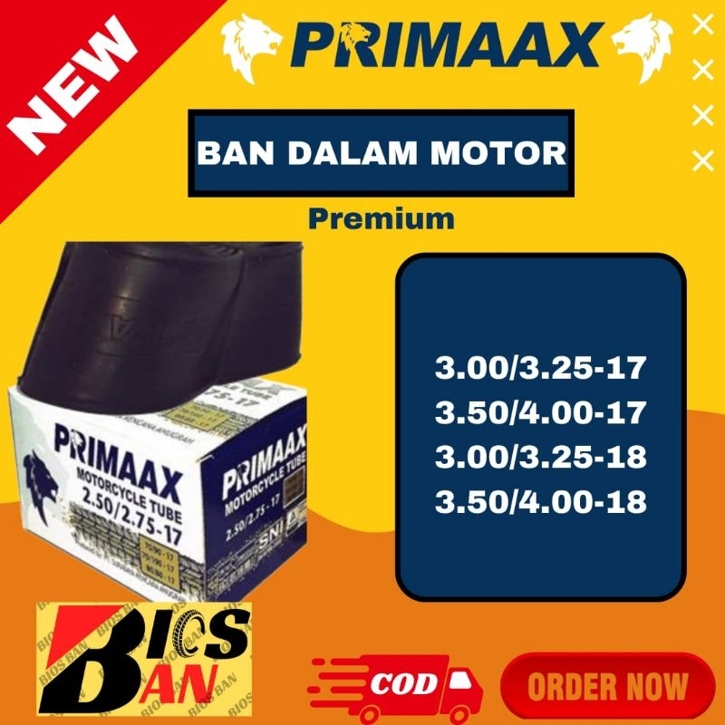 BAN DALAM MOTOR PREMIUM PRIMAAX RING 17 DAN 18 MURAH CLASSIC