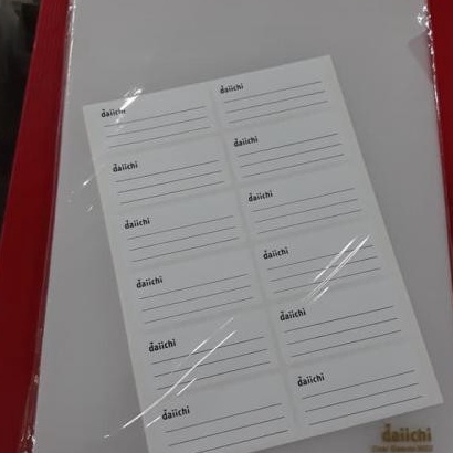 

HJ6 Map Bening Clear Holder Map L Map Transparant Clear Sleeves Merk Daichi 12 lembar