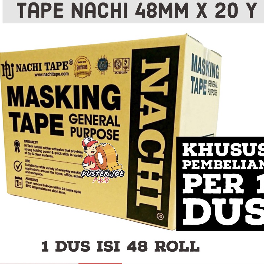 

KF7 Lakban kes Masking Nachi 2 inch 48mm 2 YARD PER 1 DUS