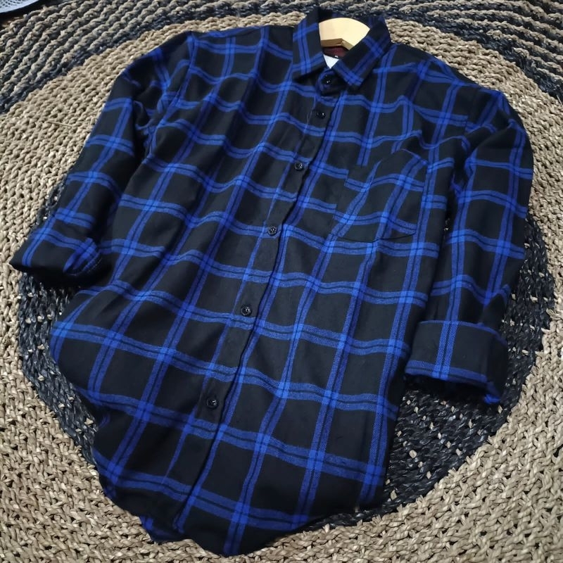 PROMO⚡Kemeja Flanel Cowok Cewek [ORIGINAL] Lengan Panjang [Motif Korean Style/Motif Kotak-Kotak/Moti