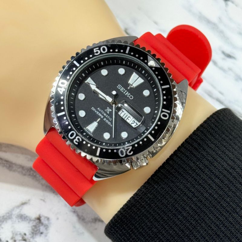 Jam Tangan Pria SEIKO Original Tahan air Tggl Aktif Tali Rubber Karet Water resistan