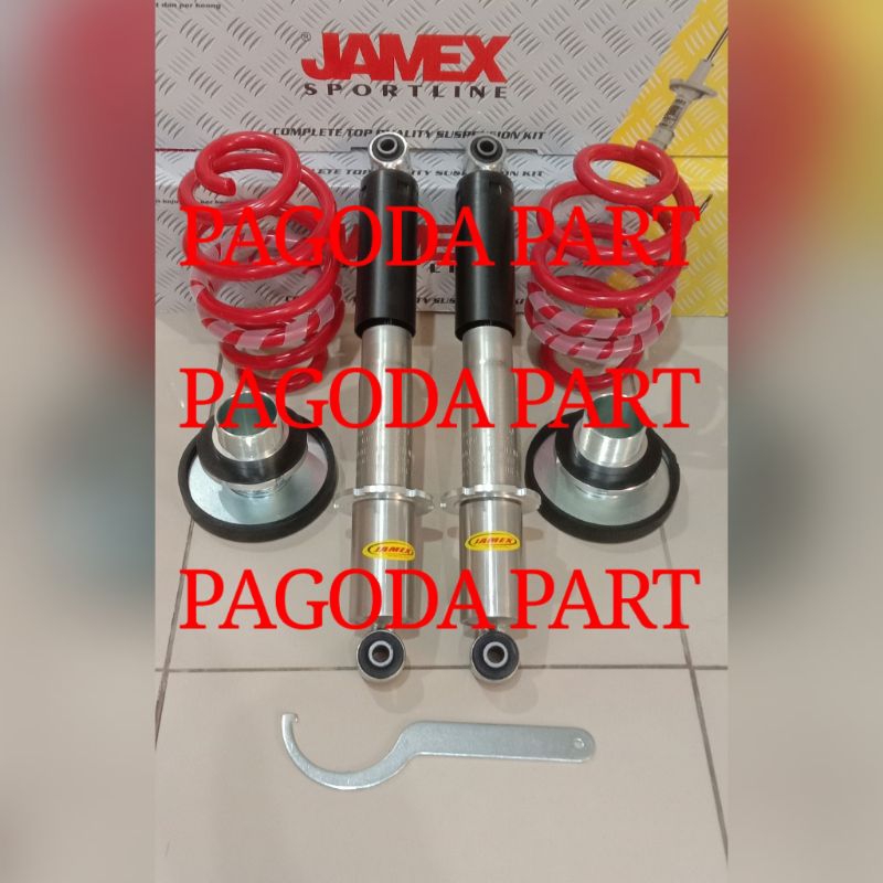 SHOCK COIL OVER JAMEX ADJUSTABLE CEPER TINGGI RUSH / TERIOS LAMA 08-17 BELAKANG ORIGINAL