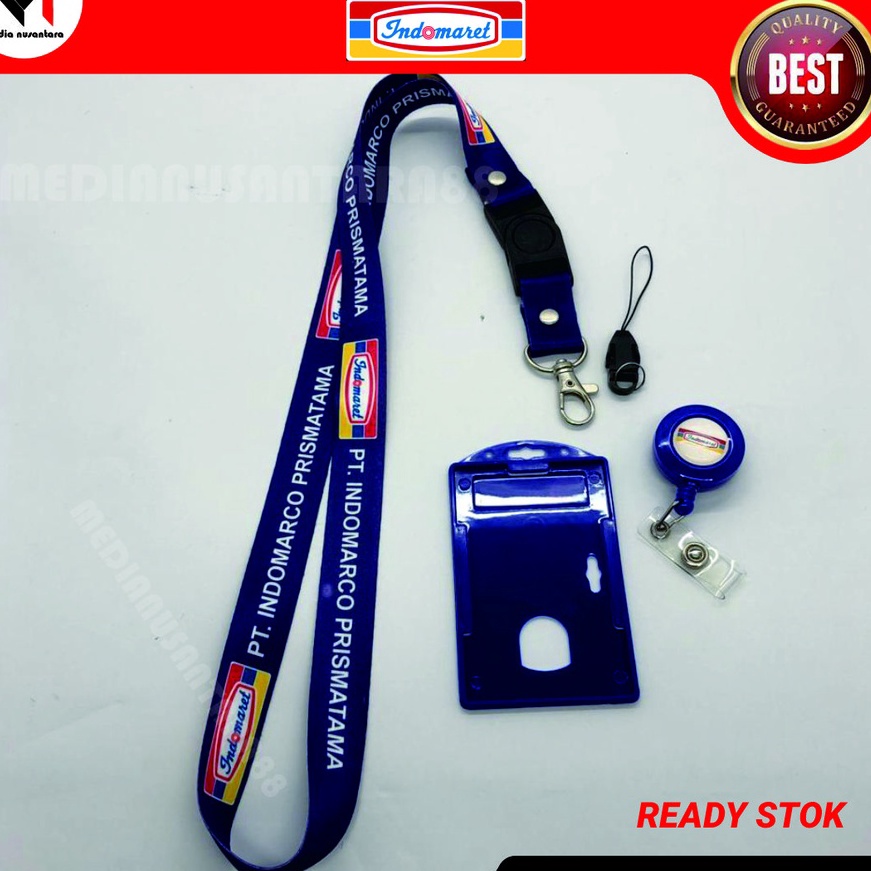 

KF7 Tali ID Card INDOMARET Tali INDOMARCO PRISMATAMA Printing 2 Sisi Lengkap