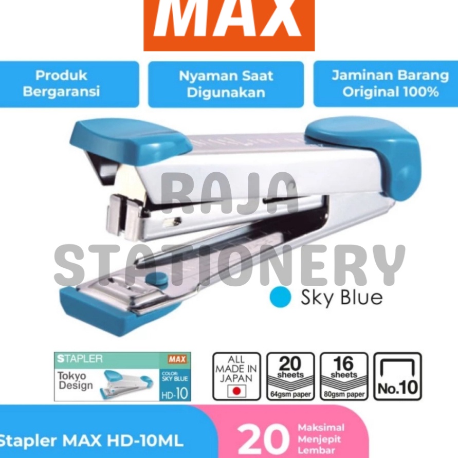 

KI3 MAX STAPLER HD1 TOKYO DESN STEPLER MAX HD1 CEKREKAN HEKTER ORINAL